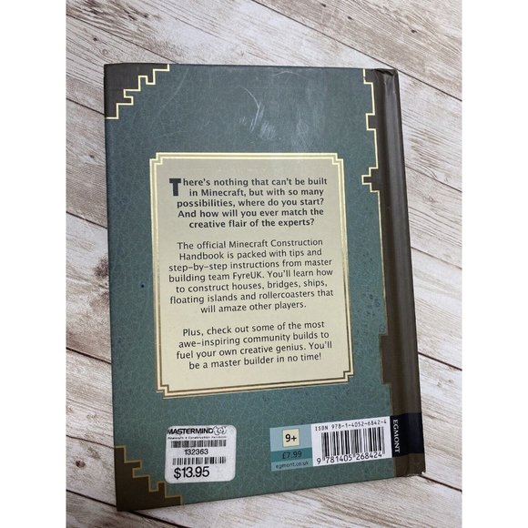 Mojang Hardcover Minecraft Construction Handbook, Sold as-is, Tips, Tricks, and - Picture 7 of 7